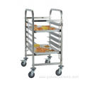 SS304 Stainless Steel Doubel Lines Bread Pan Trolley